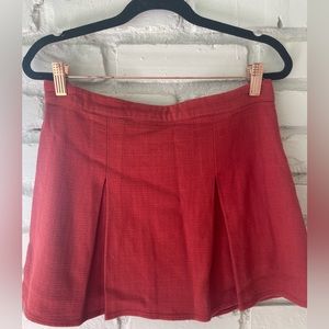 Forever 21 Burnt Orange Pleated Mini Skirt Size M